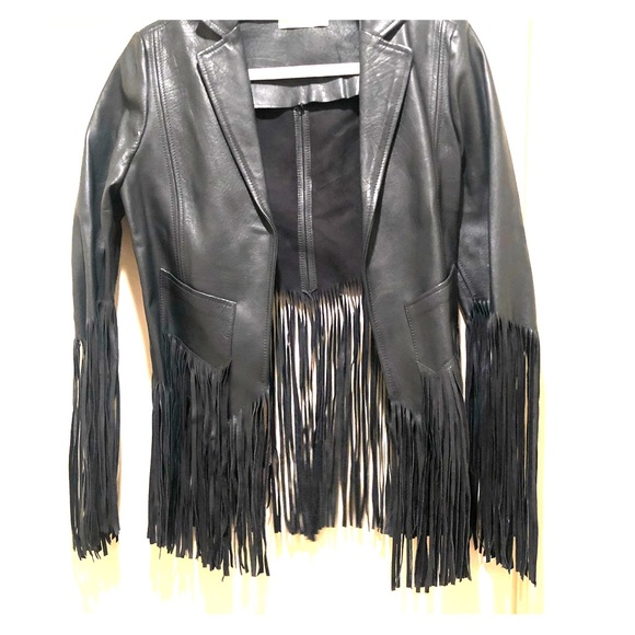 Fringe leather jacket - Picture 3 of 3
